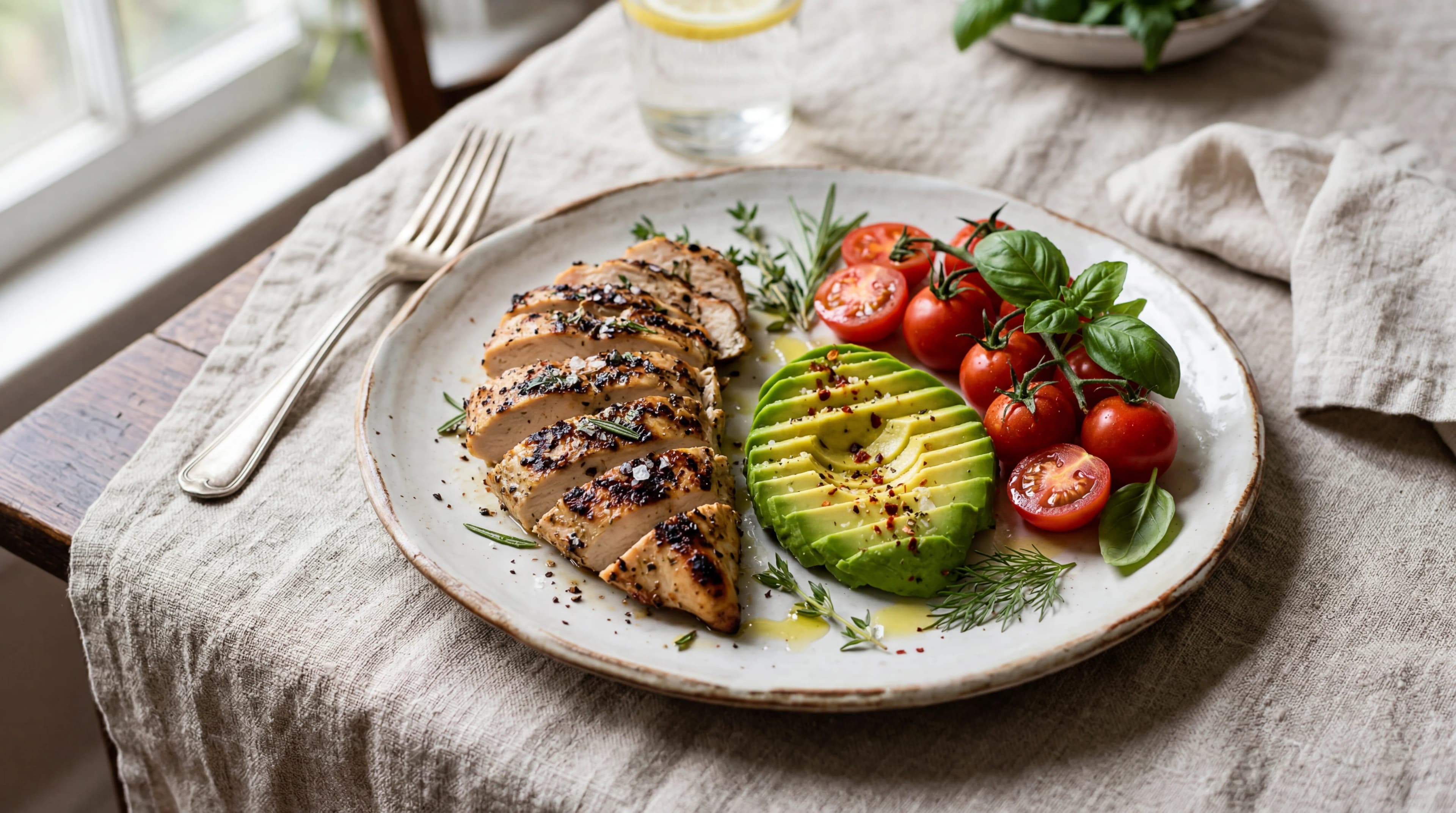 Editorial lifestyle photograph illustrating foods to avoid while taking GLP-1 medications