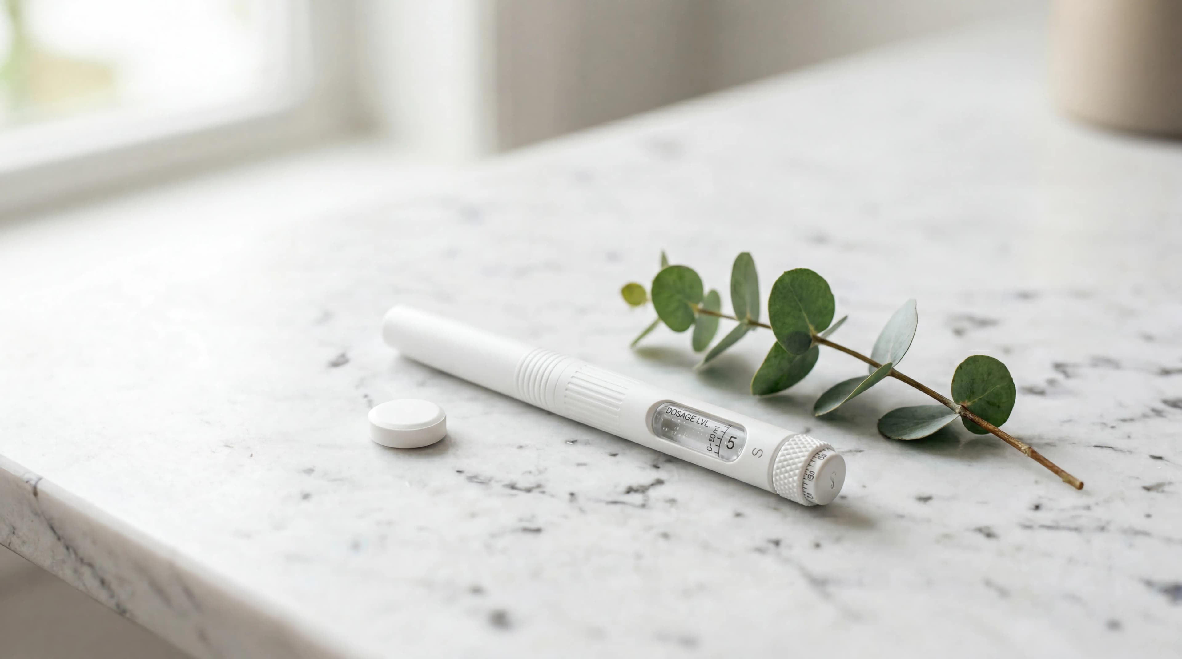 Editorial photograph illustrating Wegovy oral pill versus injectable comparison