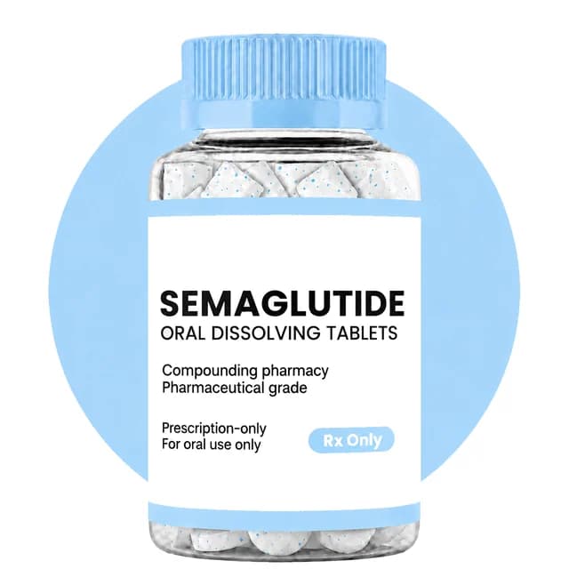 PlexusDx illustration of compounded semaglutide oral dissolving tablets
