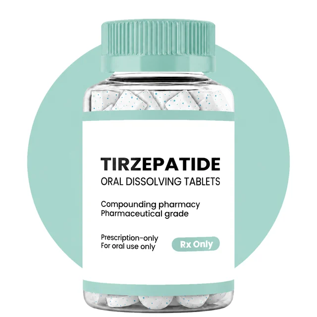 PlexusDx illustration of compounded tirzepatide oral dissolving tablets
